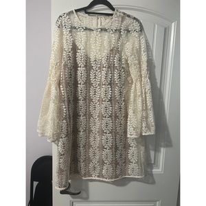 Michael Kors bell sleeve lace dress